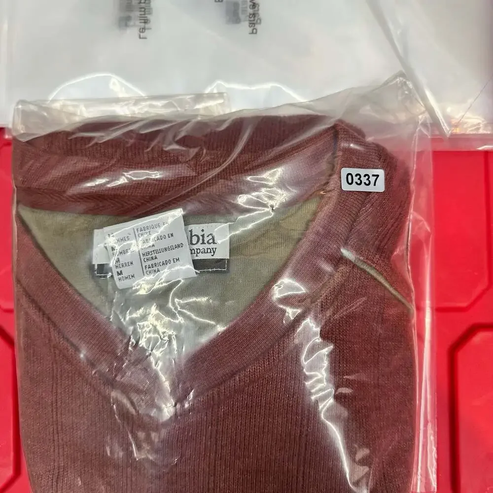 Columbia Men's Ribbed Long Sleeve Sweater - Medium